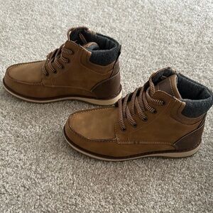 Kids Brown Leather Boots